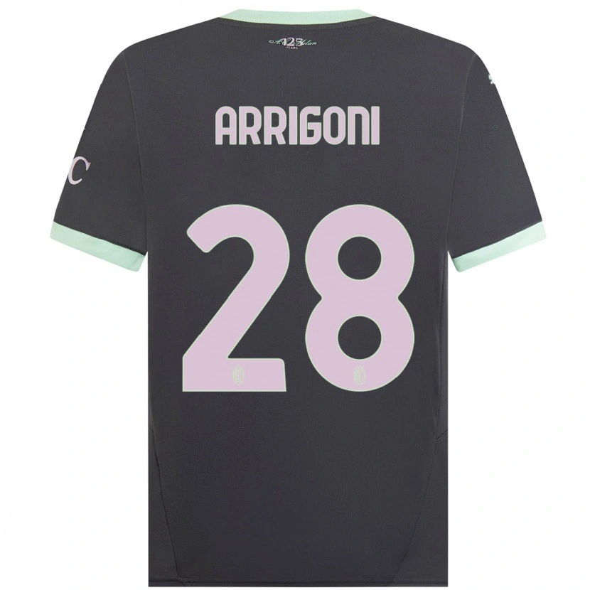 Danxenレディースジョルジャ・アッリゴーニ#28グレーサードユニフォームシャツ2024/25ジャージーユニフォーム