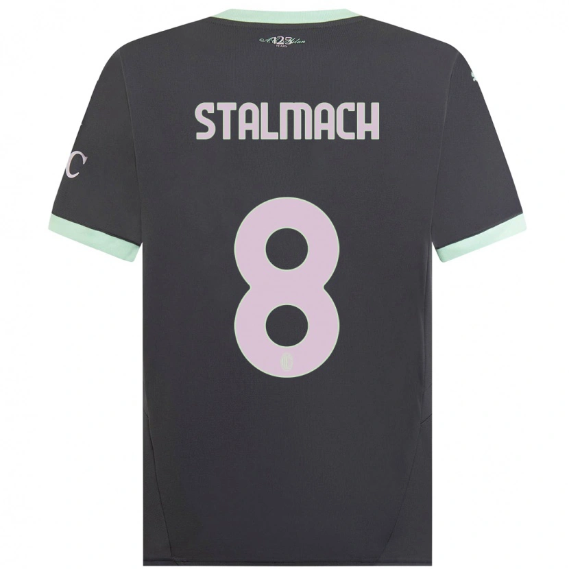 Danxenレディースダリウシュ・スタルマッハ#8グレーサードユニフォームシャツ2024/25ジャージーユニフォーム