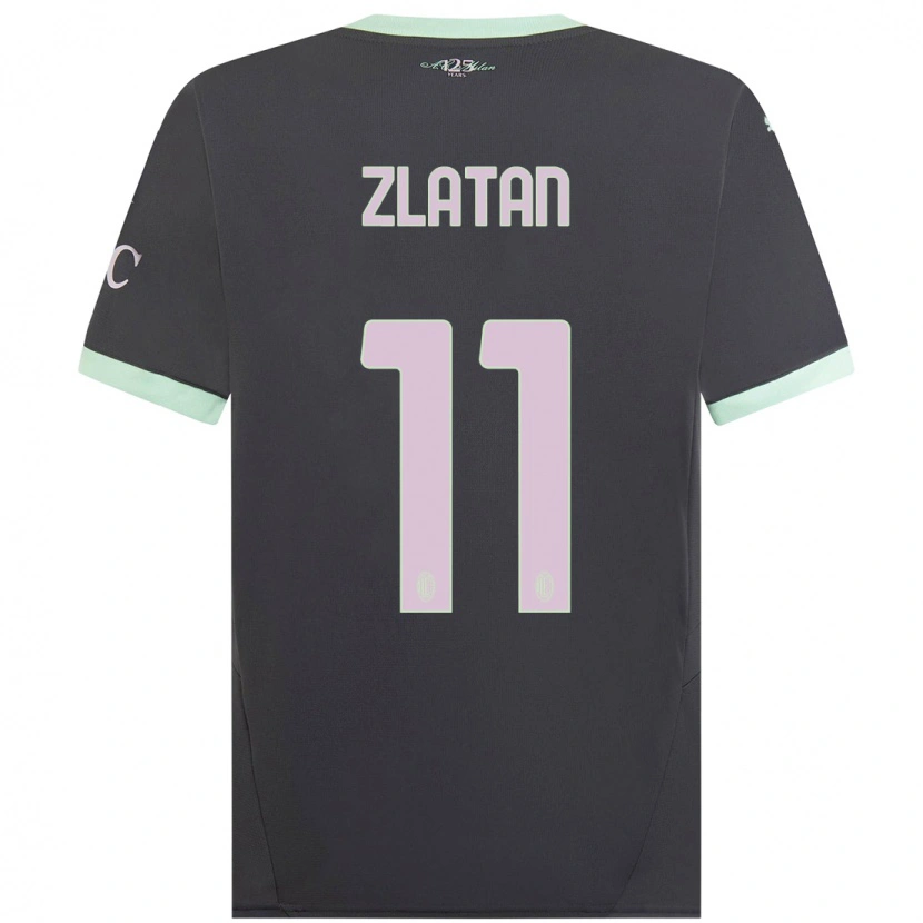 Danxenレディースズラタン・イブラヒモビッチ#11グレーサードユニフォームシャツ2024/25ジャージーユニフォーム