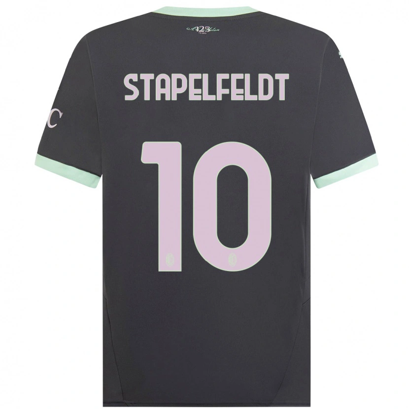 Danxenレディースニーナ・ステイペルフェルト#10グレーサードユニフォームシャツ2024/25ジャージーユニフォーム