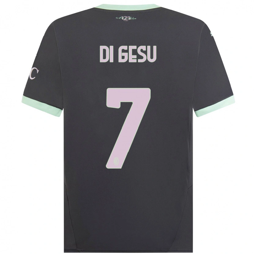 Danxenレディースエンリコ・ディ・ジェス#7グレーサードユニフォームシャツ2024/25ジャージーユニフォーム