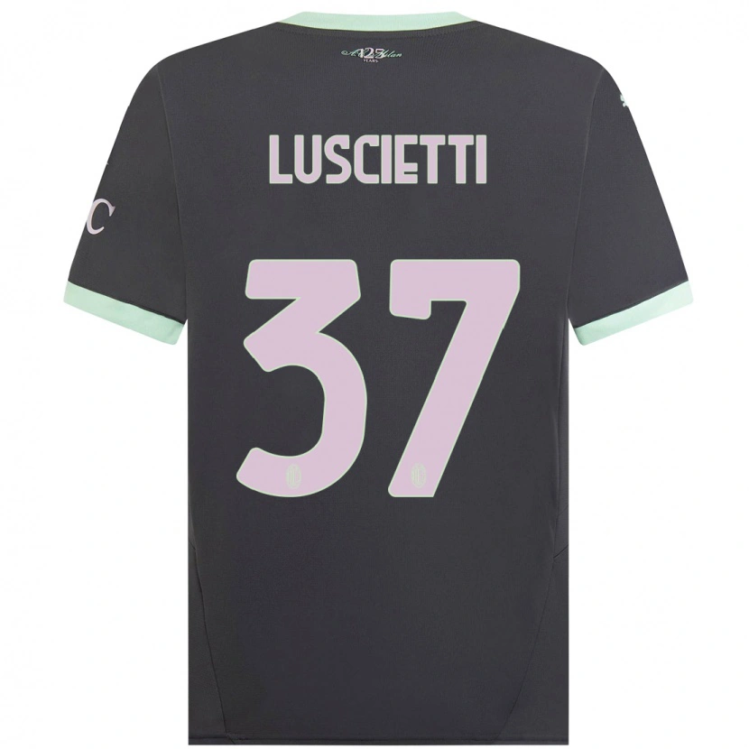 Danxenレディースアベベ・ルシエッティ#37グレーサードユニフォームシャツ2024/25ジャージーユニフォーム