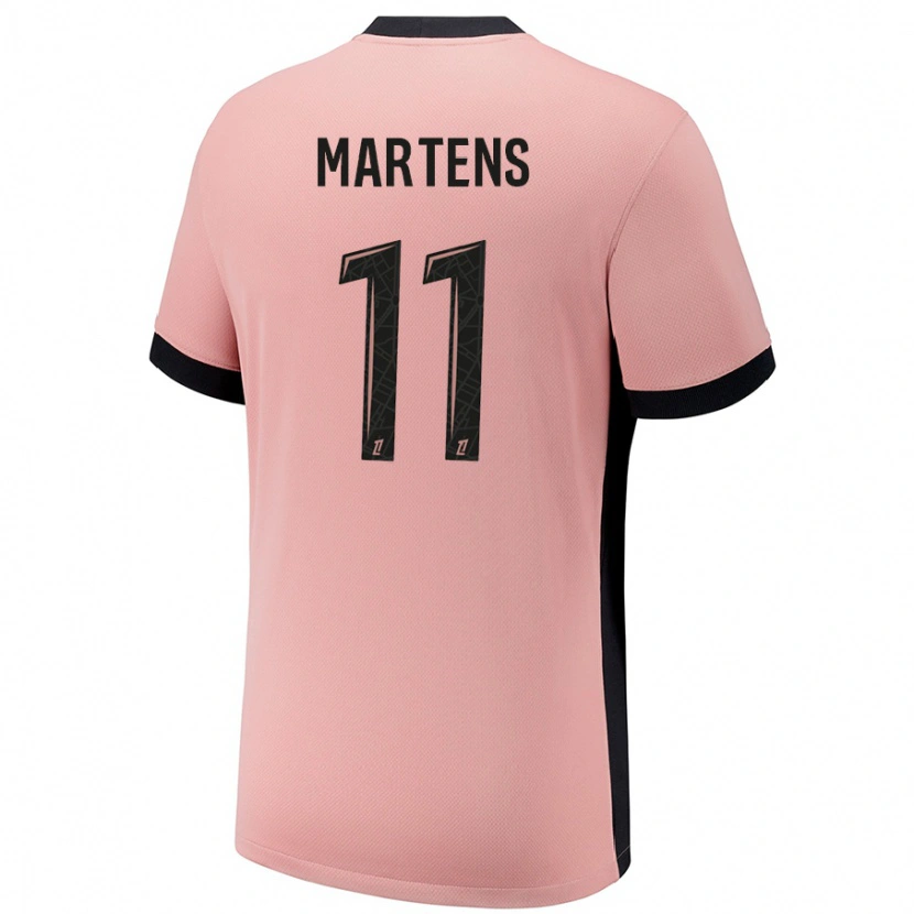 Danxenレディースリーケ・マルテンス#11ラストピンクサードユニフォームシャツ2024/25ジャージーユニフォーム