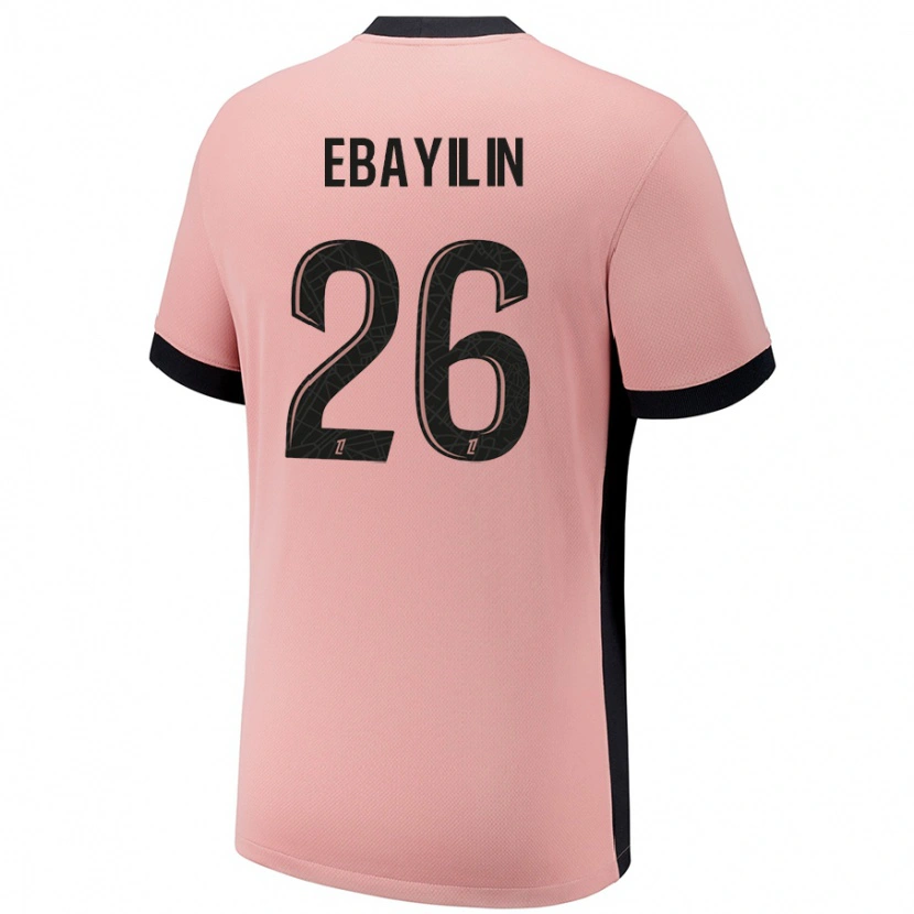 DanxenレディースAnaïs Ebayilin#26ラストピンクサードユニフォームシャツ2024/25ジャージーユニフォーム