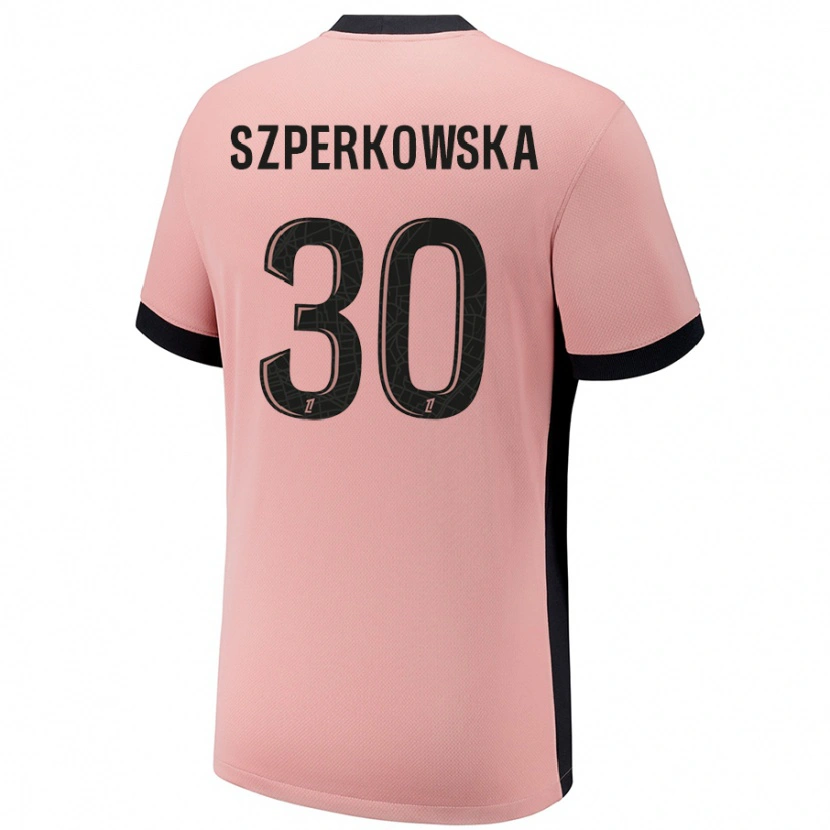 DanxenレディースOliwia Szperkowska#30ラストピンクサードユニフォームシャツ2024/25ジャージーユニフォーム