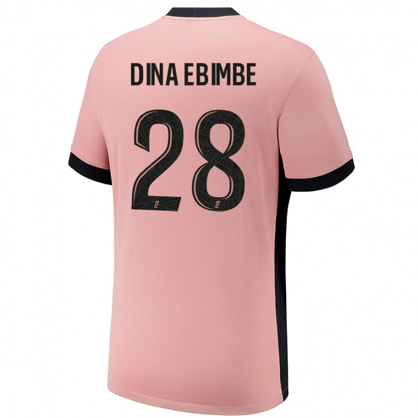 Danxenレディースエリック・ジュニオール・ディナ・エビンベ#28ラストピンクサードユニフォームシャツ2024/25ジャージーユニフォーム