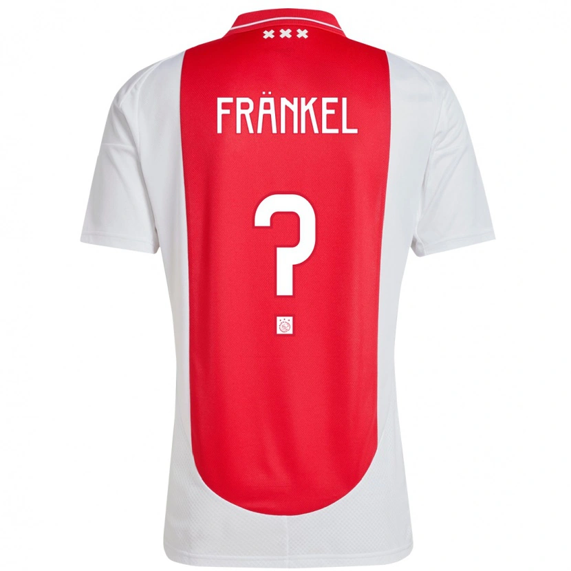 DanxenキッズLeroy Fränkel#0赤 白ホームシャツ2024/25ジャージーユニフォーム