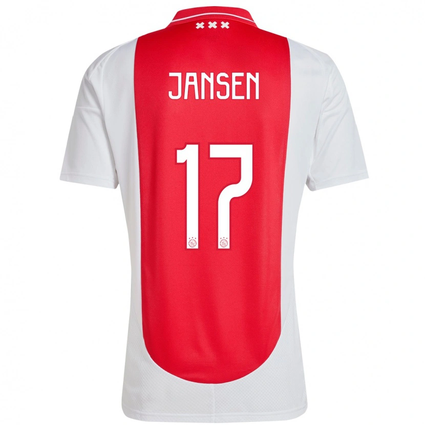 Danxenキッズベンテ・マイラ・ヤンセン#17赤 白ホームシャツ2024/25ジャージーユニフォーム