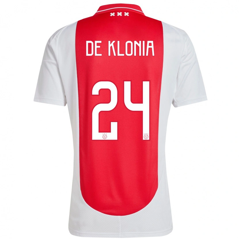 DanxenキッズDaliyah De Klonia#24赤 白ホームシャツ2024/25ジャージーユニフォーム