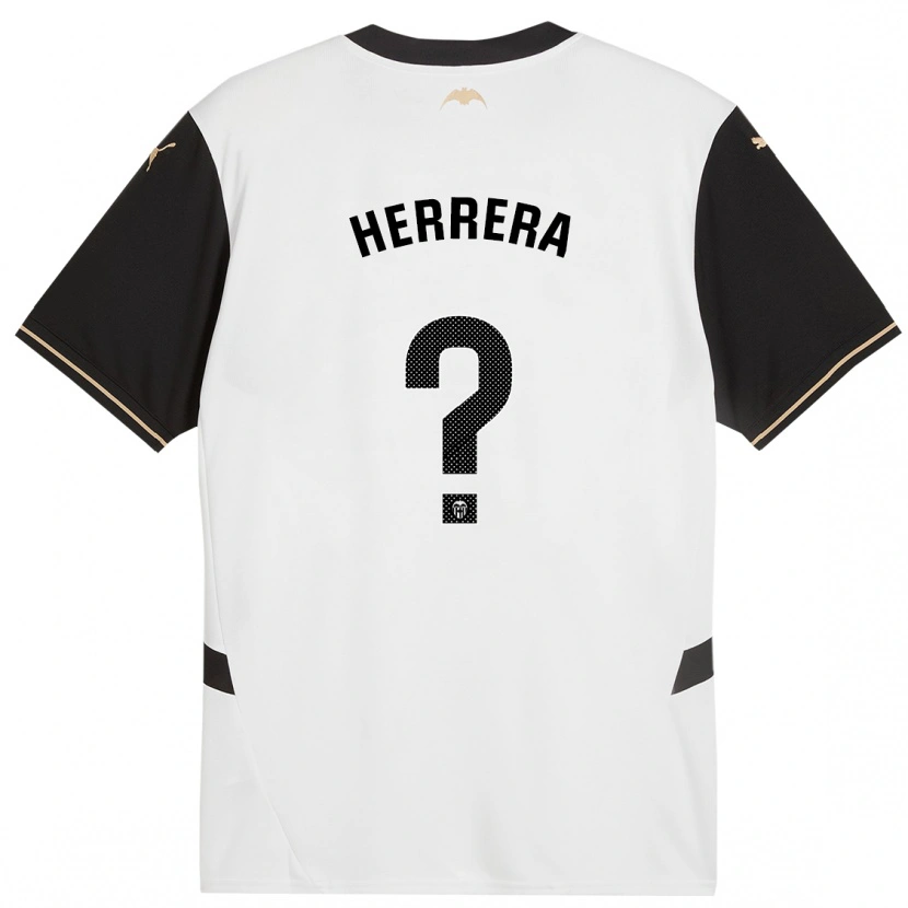 DanxenキッズIker Herrera#0白 黒ホームシャツ2024/25ジャージーユニフォーム
