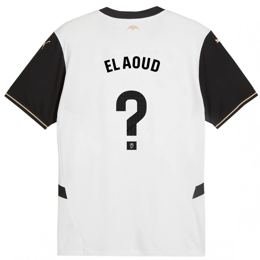 DanxenキッズIsmail El Aoud#0白 黒ホームシャツ2024/25ジャージーユニフォーム