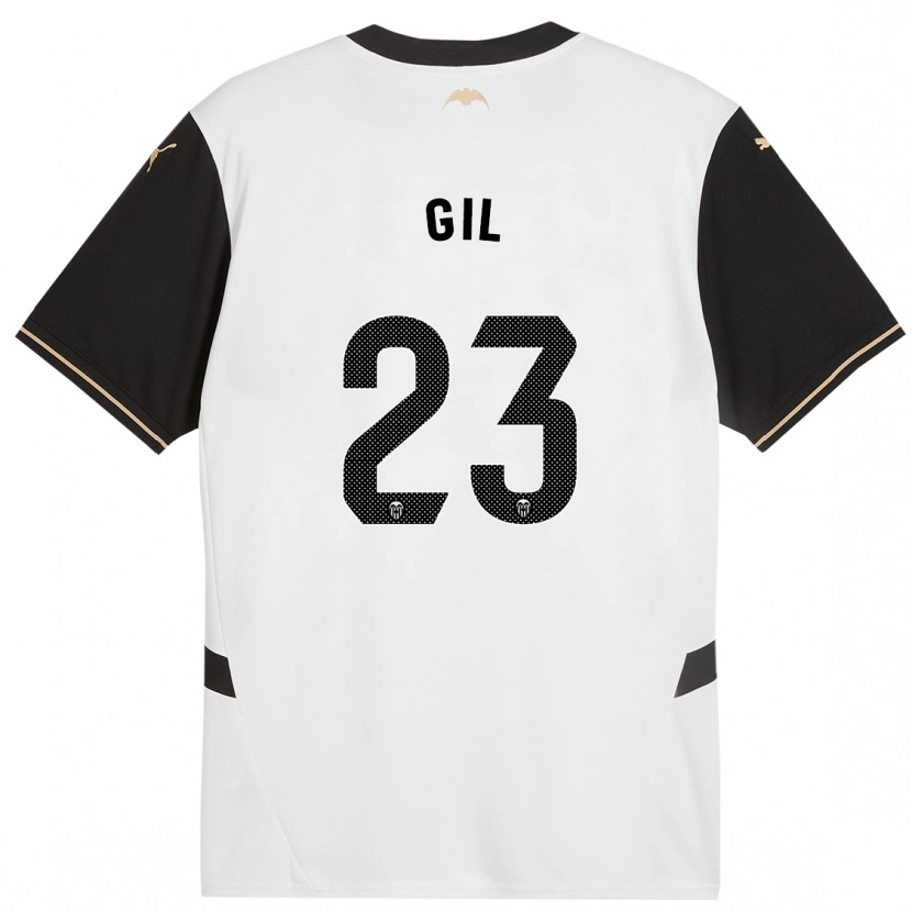 DanxenキッズElena Gil#23白 黒ホームシャツ2024/25ジャージーユニフォーム