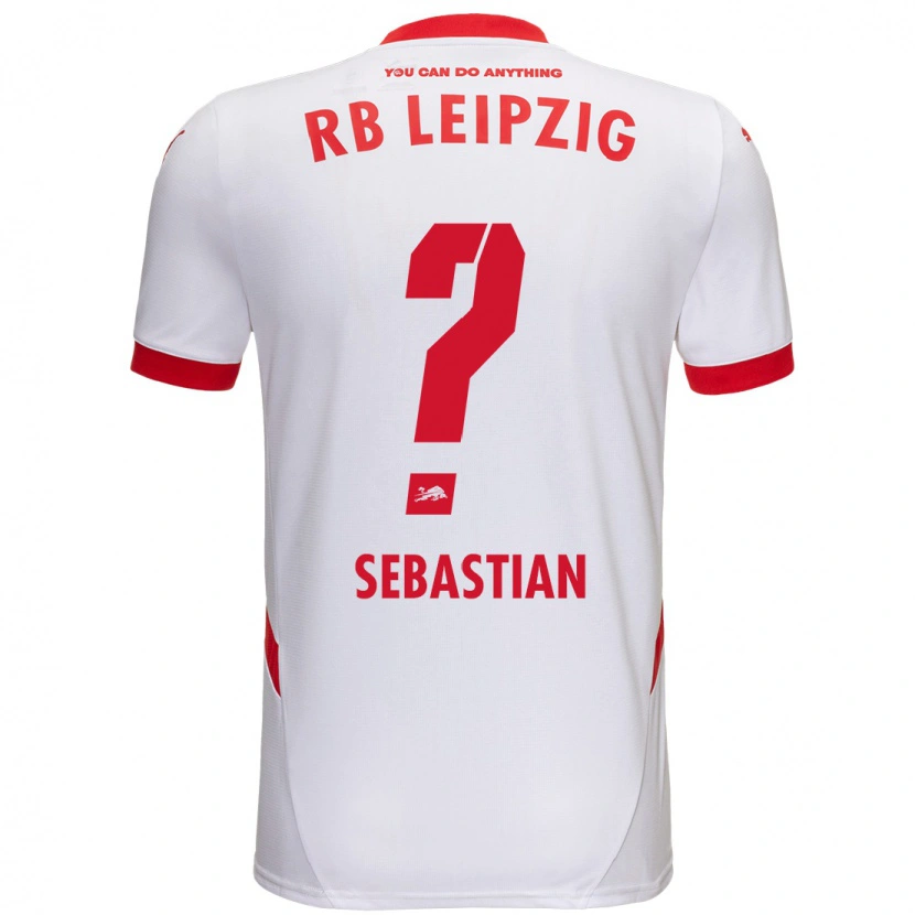 DanxenキッズJordy Sebastian#0白 赤ホームシャツ2024/25ジャージーユニフォーム