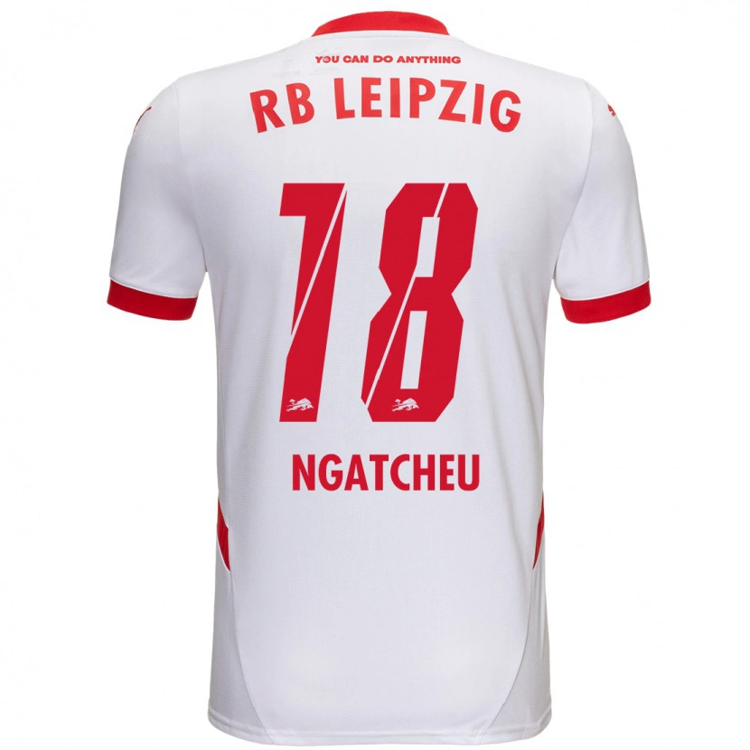 DanxenキッズYohan Ngatcheu#18白 赤ホームシャツ2024/25ジャージーユニフォーム