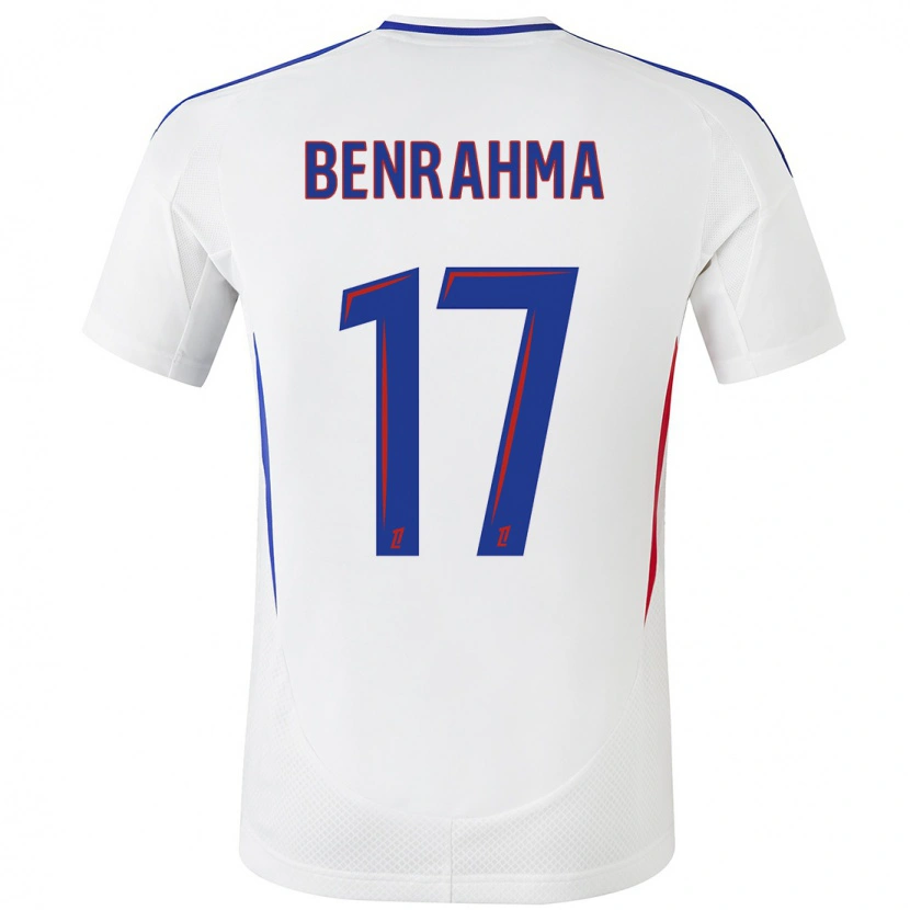 Danxenキッズサイード・ベンラーマ#17ホワイト ブルーホームシャツ2024/25ジャージーユニフォーム