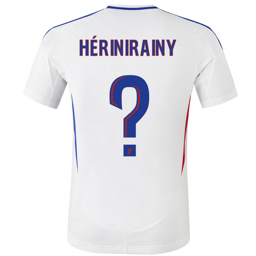 DanxenキッズMark Hérinirainy#0ホワイト ブルーホームシャツ2024/25ジャージーユニフォーム