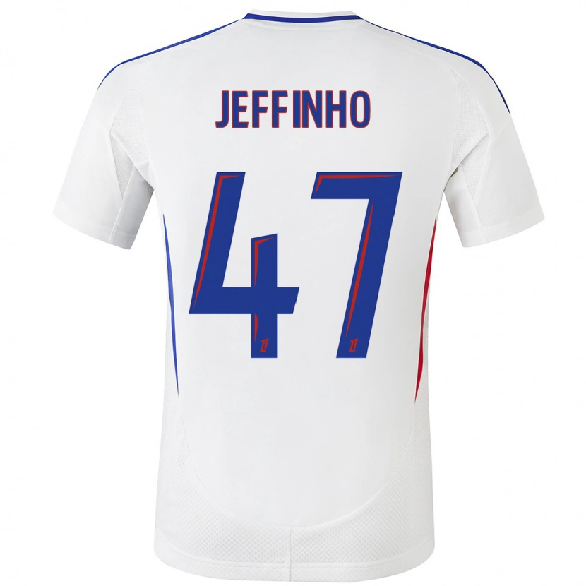 Danxenキッズジェフィーニョ#47ホワイト ブルーホームシャツ2024/25ジャージーユニフォーム