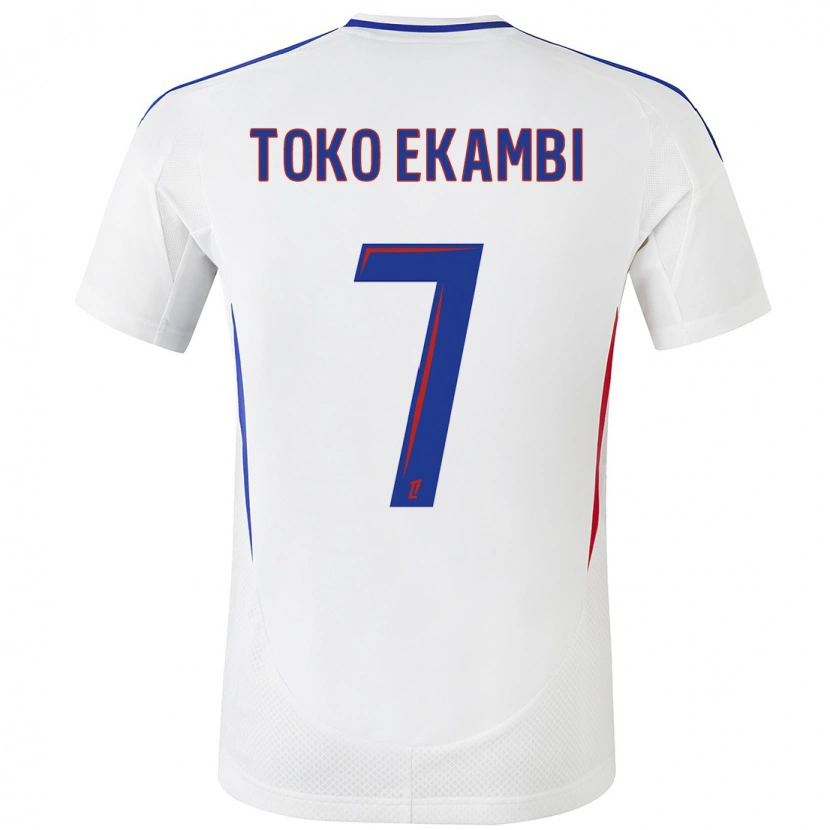 Danxenキッズカール・トコ・エカンビ#7ホワイト ブルーホームシャツ2024/25ジャージーユニフォーム