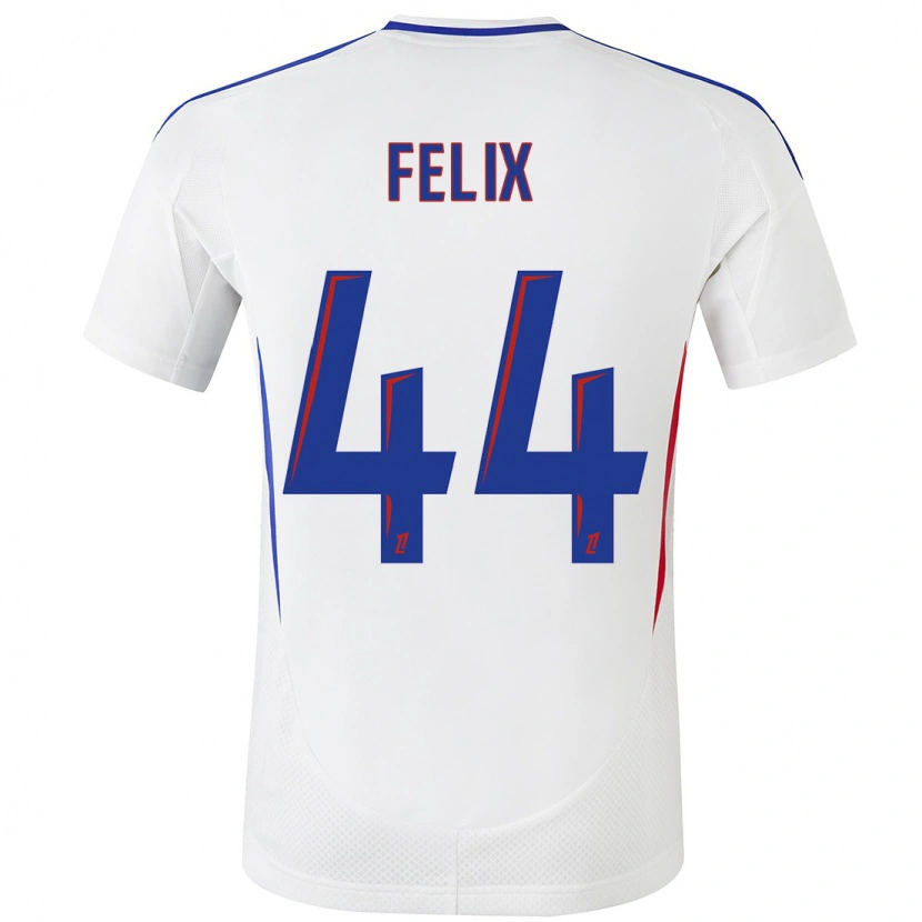 Danxenキッズマーリー・フェリックス#44ホワイト ブルーホームシャツ2024/25ジャージーユニフォーム