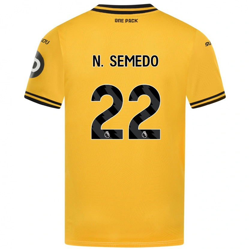 Danxenキッズネルソン・セメド#22黄ホームシャツ2024/25ジャージーユニフォーム