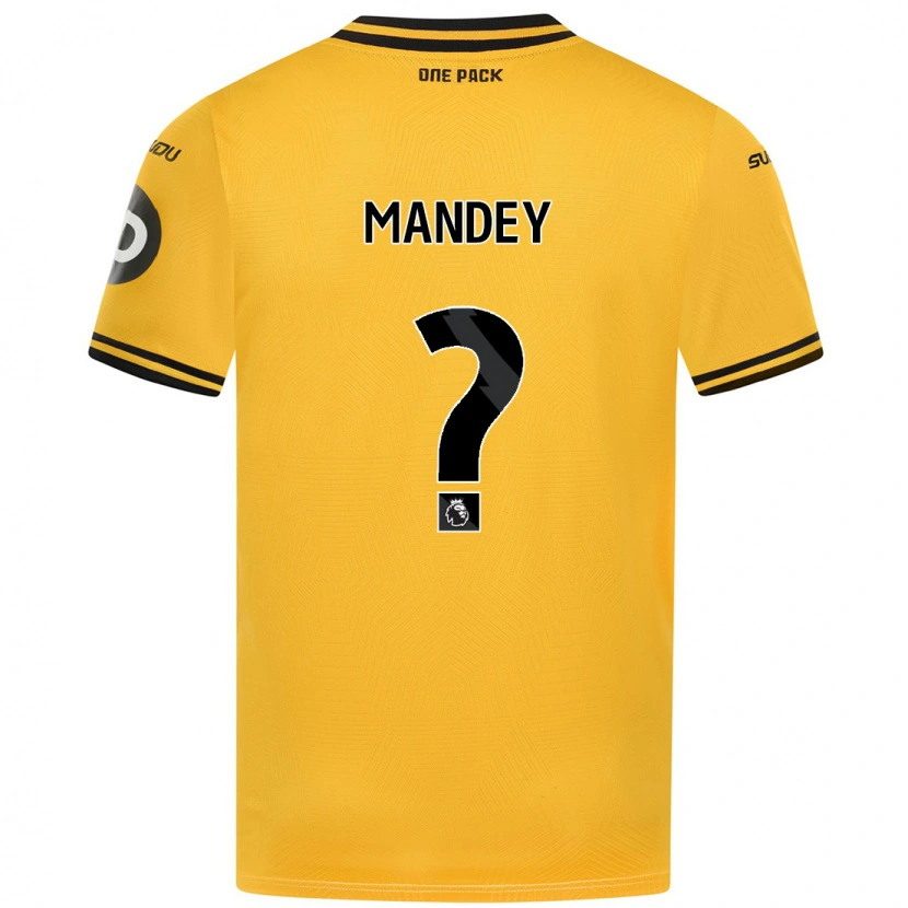 DanxenキッズZiyad Mandey#0黄ホームシャツ2024/25ジャージーユニフォーム