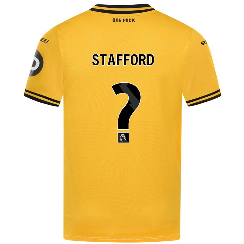 DanxenキッズOllie Stafford#0黄ホームシャツ2024/25ジャージーユニフォーム