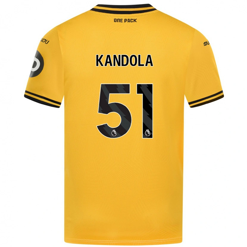 Danxenキッズカムカンドラ#51黄ホームシャツ2024/25ジャージーユニフォーム