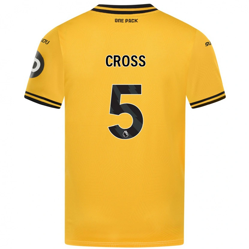 Danxenキッズエマクロス#5黄ホームシャツ2024/25ジャージーユニフォーム