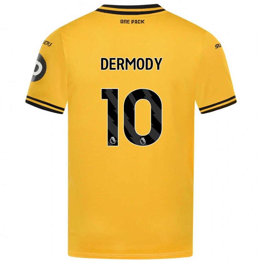 Danxenキッズヘレン・ダーモディ#10黄ホームシャツ2024/25ジャージーユニフォーム