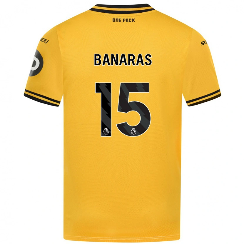 Danxenキッズレイラ・バナーラス#15黄ホームシャツ2024/25ジャージーユニフォーム