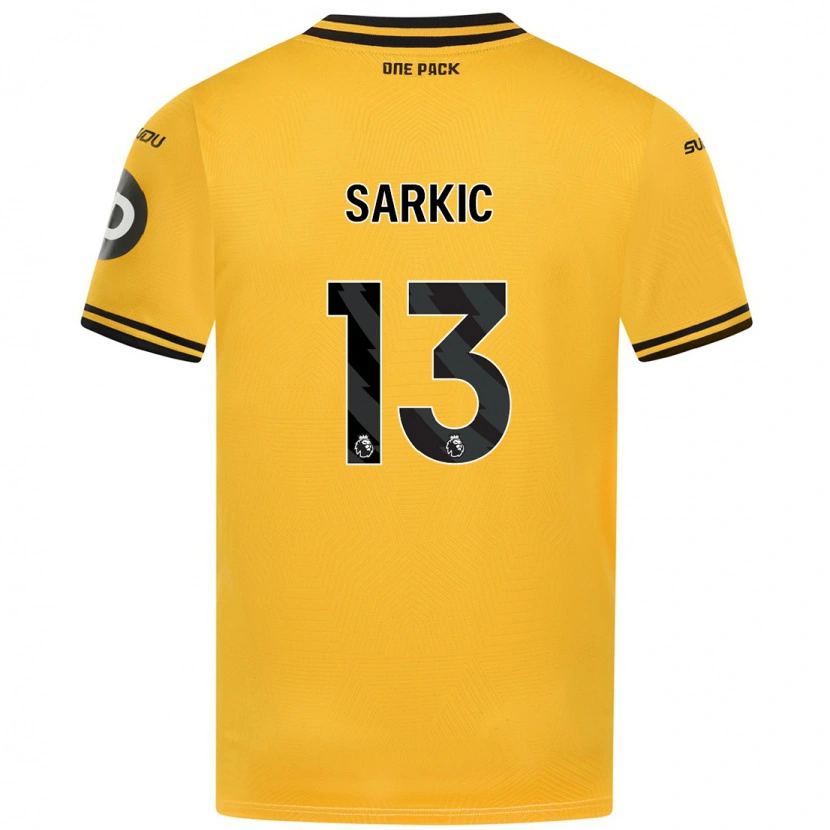 Danxenキッズマティヤ・サルキッチ#13黄ホームシャツ2024/25ジャージーユニフォーム