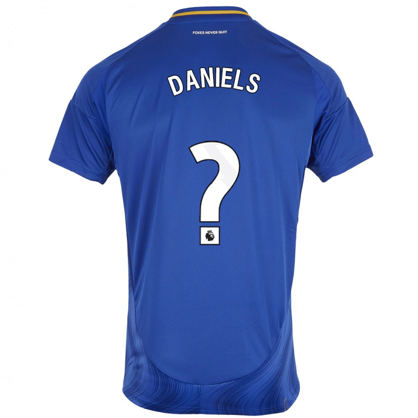 Danxenキッズウィル・ダニエルズ#0ブルーホワイトホームシャツ2024/25ジャージーユニフォーム