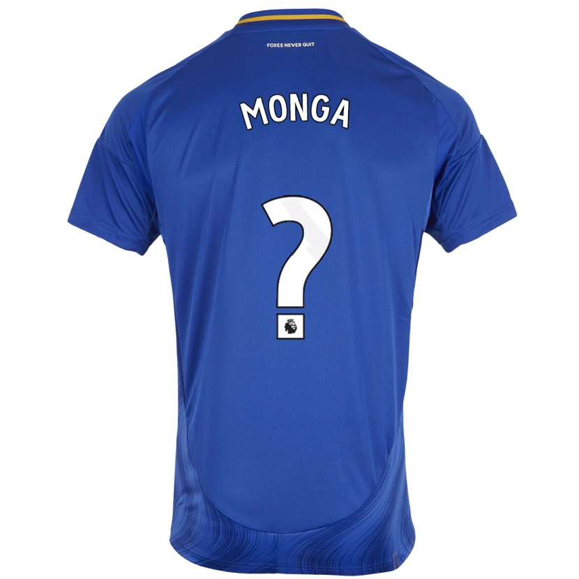 DanxenキッズJeremy Monga#0ブルーホワイトホームシャツ2024/25ジャージーユニフォーム