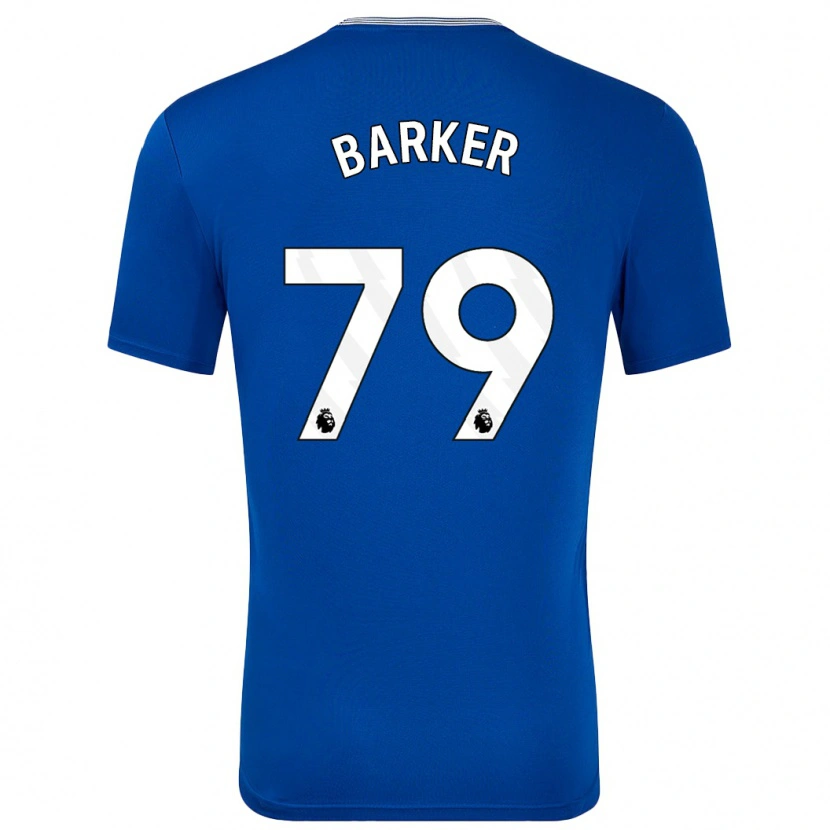 Danxenキッズオーウェン・バーカー#79青とホームシャツ2024/25ジャージーユニフォーム