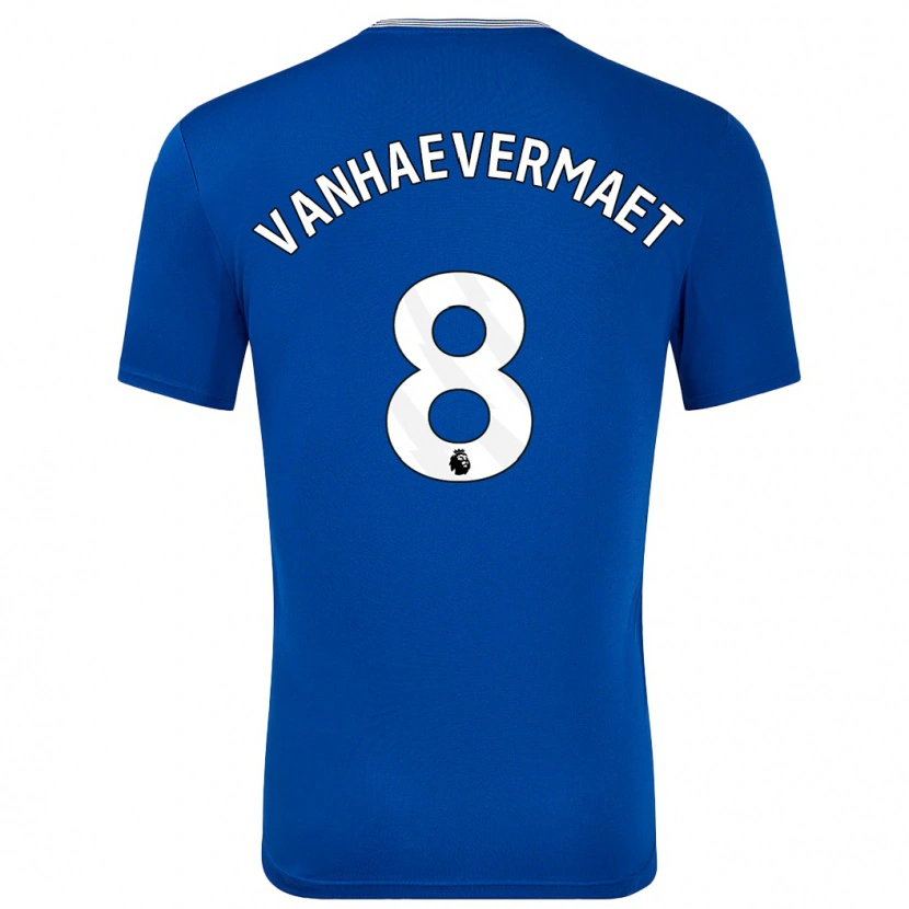 Danxenキッズジャスティン・ヴァンハーヴェルメット#8青とホームシャツ2024/25ジャージーユニフォーム