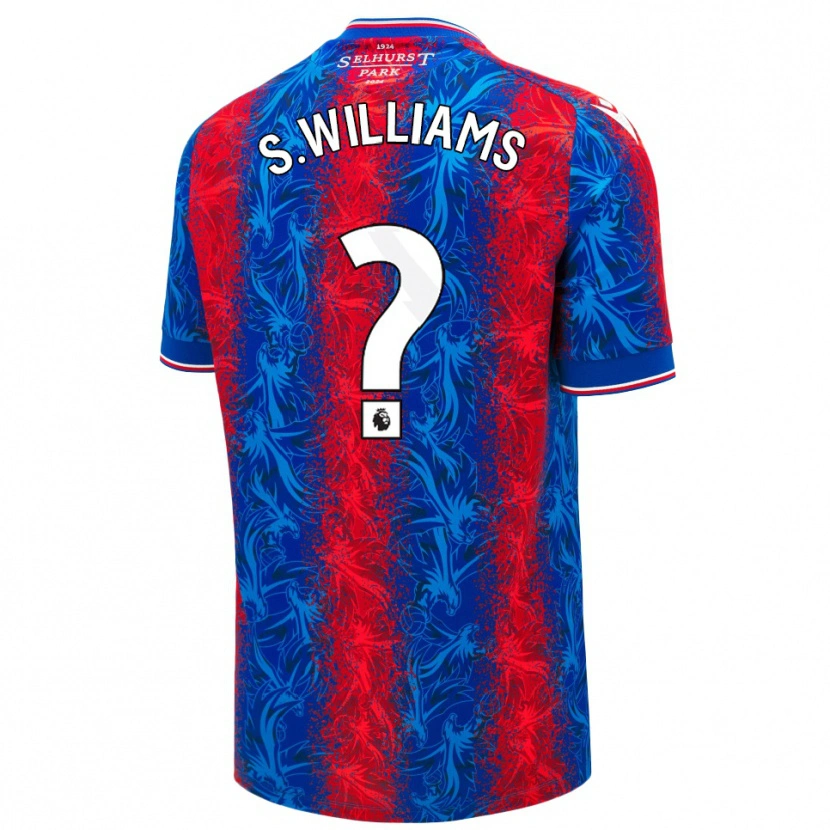 DanxenキッズSeb Williams#0赤青のストライプホームシャツ2024/25ジャージーユニフォーム