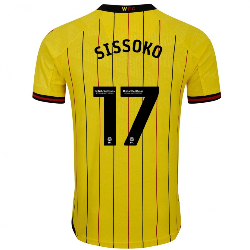 Danxenキッズムサ・シソコ#17黄 黒ホームシャツ2024/25ジャージーユニフォーム