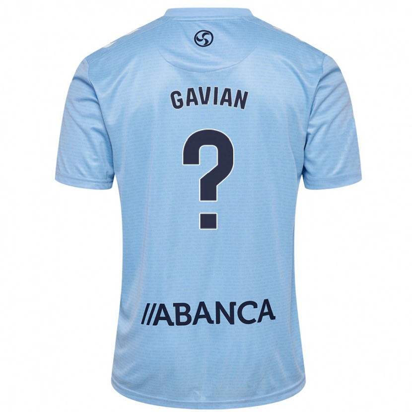 DanxenキッズPablo Gavian#0スカイブルーホームシャツ2024/25ジャージーユニフォーム
