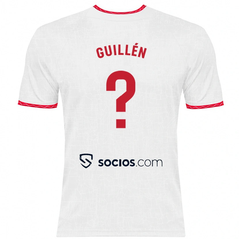 DanxenキッズNico Guillén#0白 赤ホームシャツ2024/25ジャージーユニフォーム