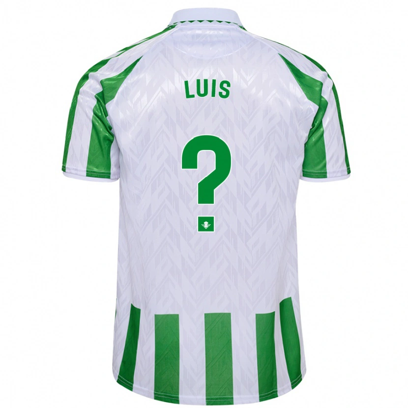 DanxenキッズJorge Luis#0緑と白のストライプホームシャツ2024/25ジャージーユニフォーム