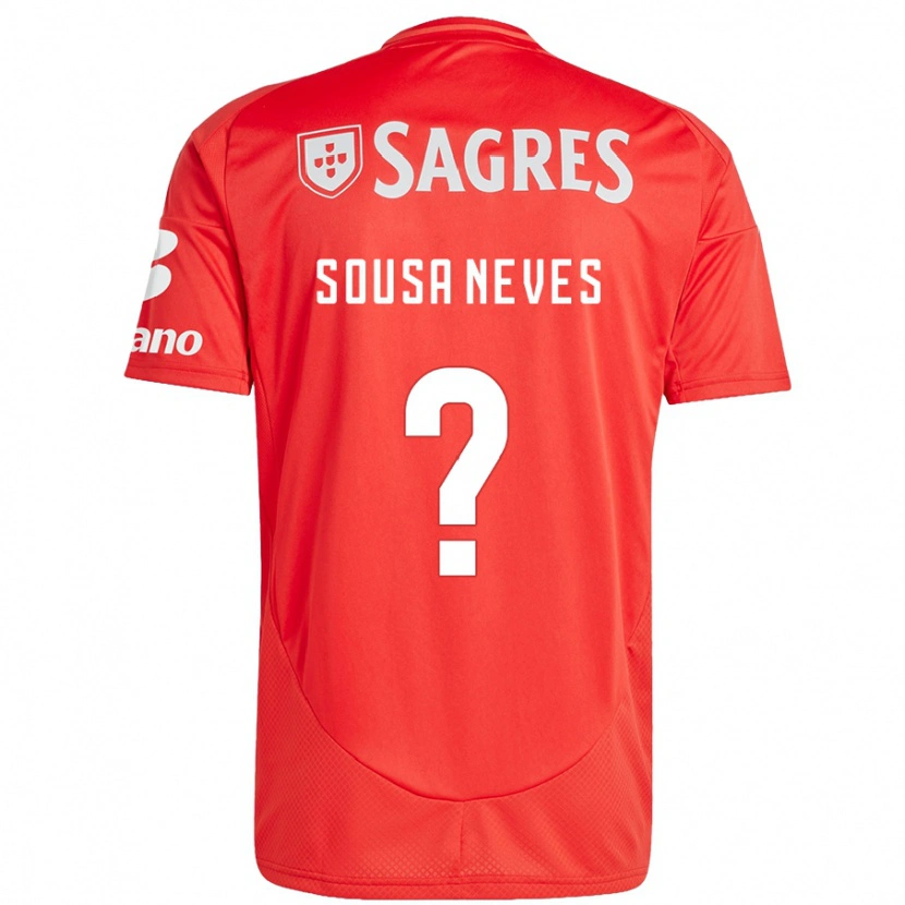 DanxenキッズDilan Alison Sousa Neves#0赤 白ホームシャツ2024/25ジャージーユニフォーム