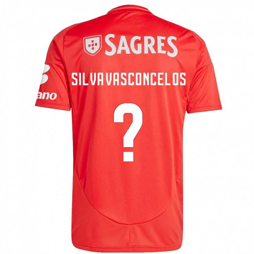 DanxenキッズMartim Silva Vasconcelos#0赤 白ホームシャツ2024/25ジャージーユニフォーム