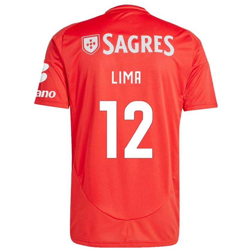DanxenキッズThaís Lima#12赤 白ホームシャツ2024/25ジャージーユニフォーム