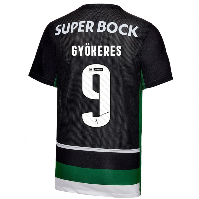 Danxenキッズヴィクトル・ギェケレシュ#9黒 白 緑ホームシャツ2024/25ジャージーユニフォーム