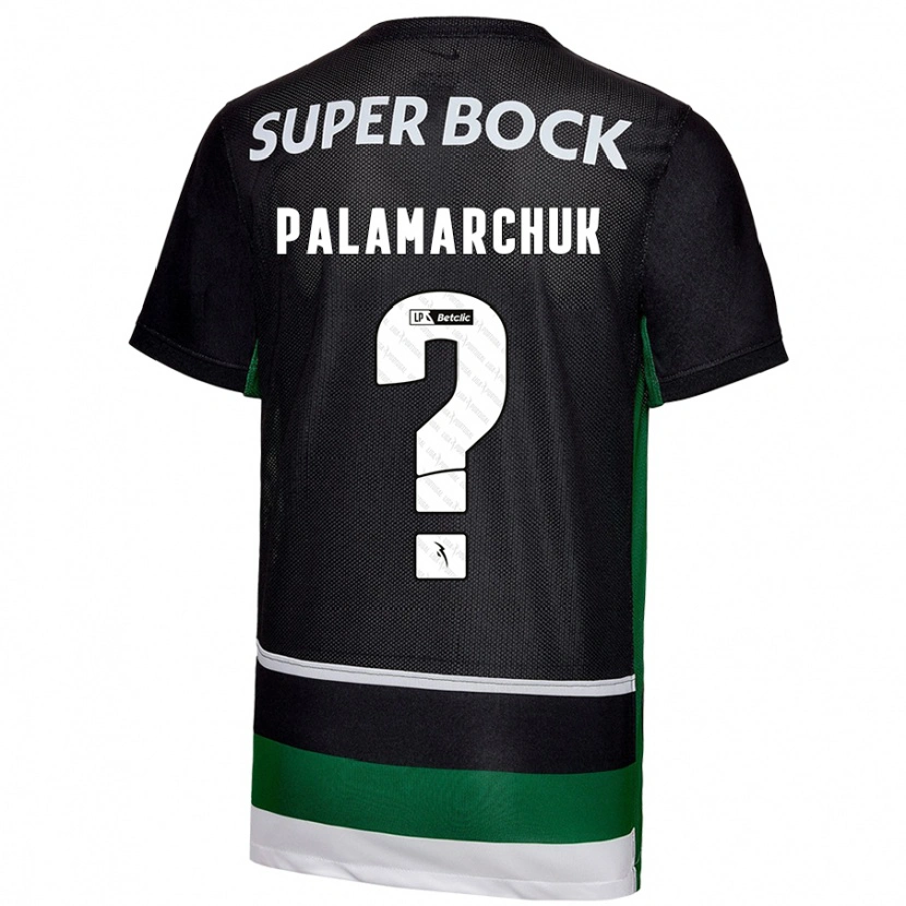 DanxenキッズCristiano Vitaly Palamarchuk#0黒 白 緑ホームシャツ2024/25ジャージーユニフォーム