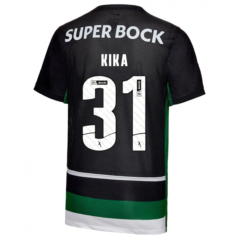 DanxenキッズKika#31黒 白 緑ホームシャツ2024/25ジャージーユニフォーム