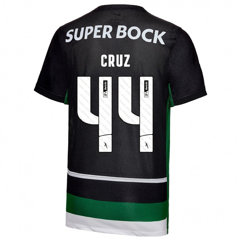 Danxenキッズマルコ・クルーズ#44黒 白 緑ホームシャツ2024/25ジャージーユニフォーム