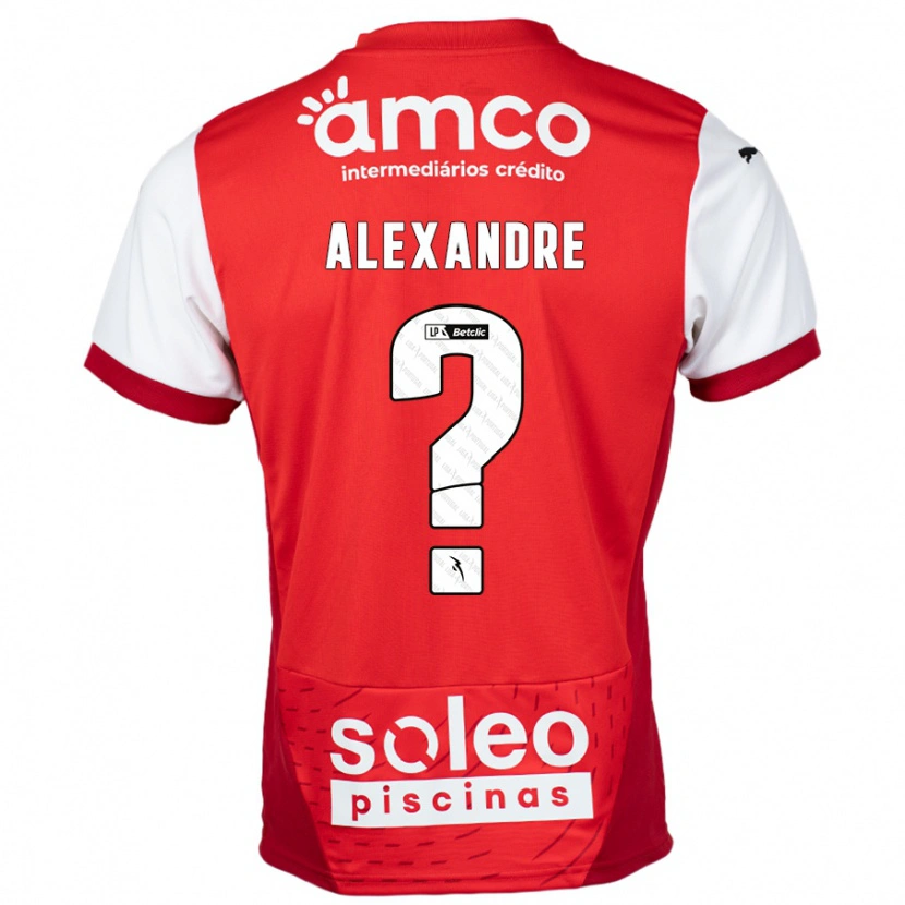 DanxenキッズDaniel Alexandre#0赤 白ホームシャツ2024/25ジャージーユニフォーム