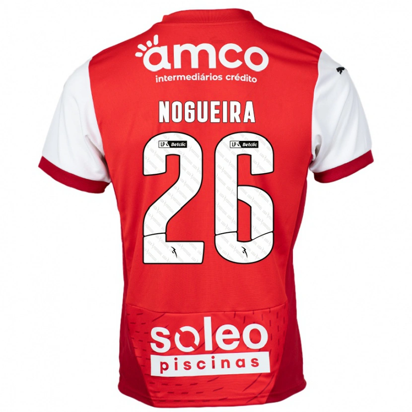 DanxenキッズAna Nogueira#26赤 白ホームシャツ2024/25ジャージーユニフォーム