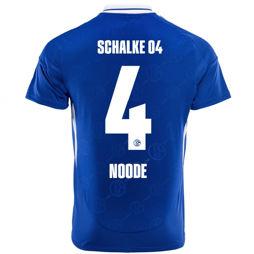 DanxenキッズSteve Noode#4ロイヤルブルーホームシャツ2024/25ジャージーユニフォーム